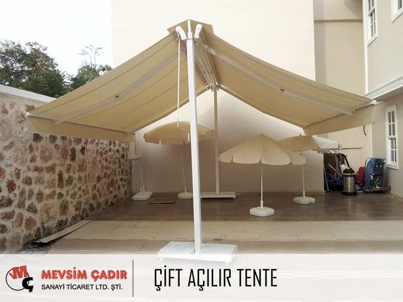 Çift Açılır Tente